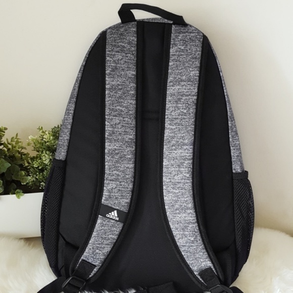 Adidas Foundation V Backpack-Jersey Grey/Black-NWT - Picture 6 of 8